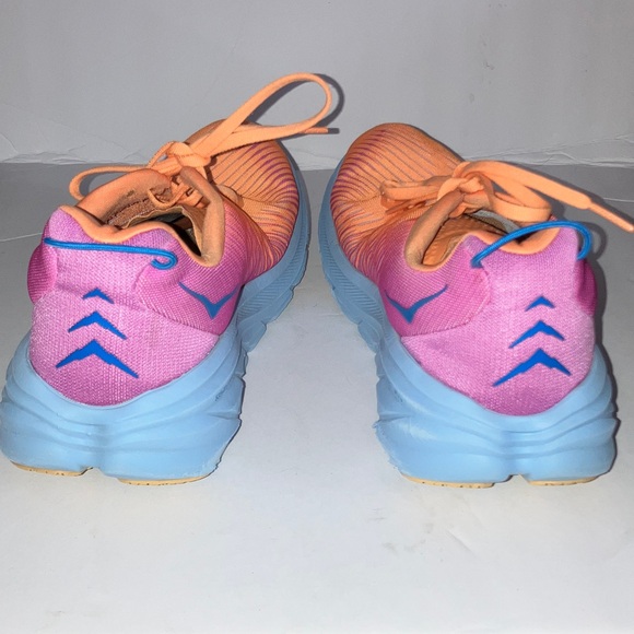 Hoka Vibrant Orange and Purple Sneakers Rincon 3 - Picture 4 of 9